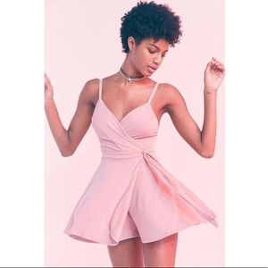 UO Kimchi Blue Veruca Skort Wrap Romper